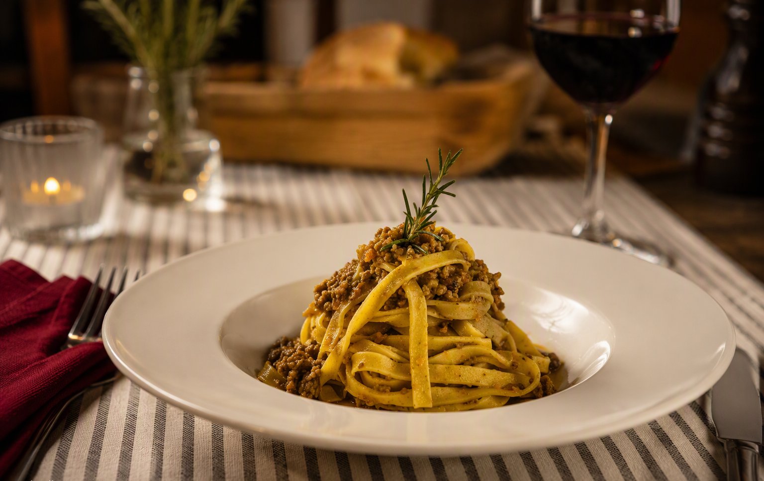 Le tagliatelle fatte in casa